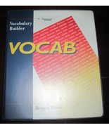 VOCAB Bergen Evans Audio Cassette Vocabulary Builder NIGHTINGALE CONANT SET - $35.00