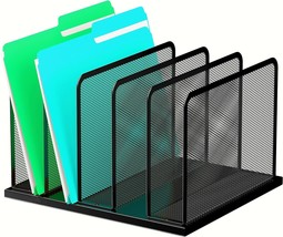 Desk File Organizer: Office Organization File Holder With 5, And School. - £24.62 GBP