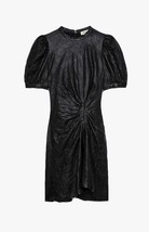 Zadig  &amp; Voltaire Rixe Cuir Frousse Creased Leather Dress Black $998, Sz... - $8,783.11 MXN