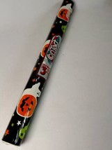 Contact Self-Adhesive Plastic Decorative Covering Halloween 3 Ydx18&quot; Vtg 1991 - £6.83 GBP