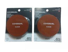 Lot 2 Covergirl Clean Pressed Powder Normal Skin #145 Warm beige 11 g Po... - £15.45 GBP