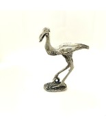 Vtg Sterling Signed 800 Italy 3D Carved Large Big Bird Statue Figure Min... - $100.69 CAD
