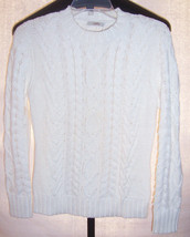NWT Lloyds White Heavy Cable Knit Cotton Sweater Misses 6 (Eu 38) Made i... - £19.41 GBP
