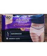 Always Discreet Boutique ~ Size Large ~ Women Incontinence Underwear ~ 1... - $569.66 MXN
