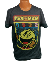 Pacman T Shirt Mens Size Large Gray Vintage Look Distressed Excellent Co... - $14.58