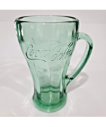 Green Coca-Cola Glass With Handle Mug Libbey Heavy Vintage Coke Float Mu... - €5,88 EUR