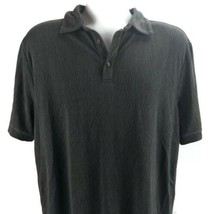 Nat Nast Modal Blend Golf Polo Shirt Mens Large Sport Black Heathered St... - $9.89