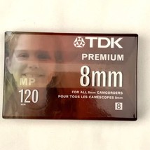 TDK 8mm 120Min Premium Camcorder Video Cassette Tape NEW SEALED MP 120 M... - $10.00