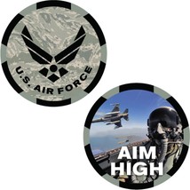 CH3541 U.S. Air Force &quot;Aim High&quot; Challenge Coin (1-3/4&#39;&#39;) - $12.03