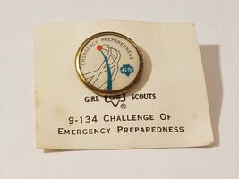 1960's Girl Scout Challenge Emergency Civil Protection Cadet Pin 9-134 -... - $5.16