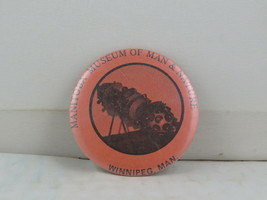 Vintage Museum Pin - Museum of Man and Nature Winnipeg - Celluloid Pin - $13.45