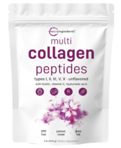   Multi Collagen Peptides Powder, 16 Oz - Hydrolyzed Protein Peptides  - £40.67 GBP