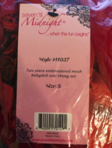 NWT Seven Til Midnight Womens SZ Small Red Babydoll w/ G String Thong Li... - £10.89 GBP
