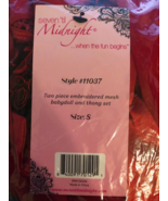 NWT Seven Til Midnight Womens SZ Small Red Babydoll w/ G String Thong Li... - $18.94 CAD