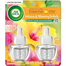 Air Wick Essential Oils Refill, Hibiscus and Blooming Orchids, Pack of 2 - £7.83 GBP
