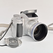 Fujifilm FinePix 3800 3.2MP Digital Camera Silver With Strap Hood &amp; Cap Working - £13.12 GBP
