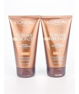 LOreal Self Tanning Sublime Bronze Medium Deep Tinted 5 Oz Ea Lot of 2 - $24.14