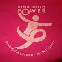 Pink Polo Power Breast Cancer T Shirt Size L Large - $9.99