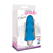 Curve Toys Gossip Charm Waterproof Silicone Mini Vibrator Azure - £27.93 GBP