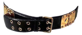 Authentic Miu Miu Black Leather Belt size 95 retail price 650$ - $150.00