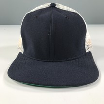 Vintage Marineblau und Weiß Truckerhut Jungen Jugend Größe Netz New Era pro - $14.88 CAD