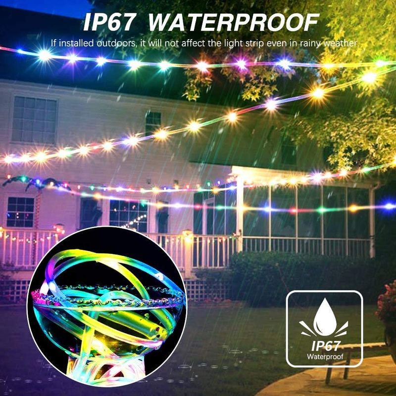LED Rope Lights Outdoor String Light Battery Powered with Remote Control, 8 Mode Item image 3