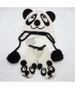 Klassisch Alpaka Panda Kinder Hut &amp; Fäustlinge Set Nwt - £42.91 GBP