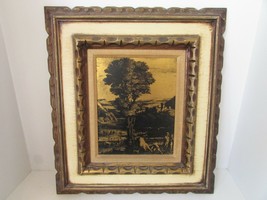 Vintage Alex S Serigraph Framed Andrew Kolb &amp; Son Landscape Black Gold 18.5&quot;H - £33.98 GBP