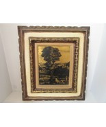 VINTAGE ALEX S SERIGRAPH FRAMED ANDREW KOLB &amp; SON LANDSCAPE BLACK GOLD 1... - $59.39 CAD