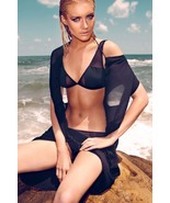 Shadowed Detail Sexy Black Bikini Swim Suit Asst Sizes - $255.71 MXN