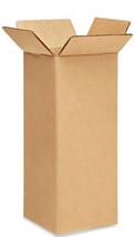 Brown Corrugated Box 4 x 4 x 10&quot; in 25 pack (ul) j21 - £126.15 GBP