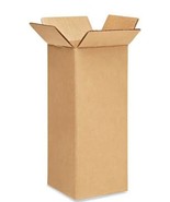 Brown Corrugated Box 4 x 4 x 10&quot; in 25 pack (ul) j21 - £125.27 GBP
