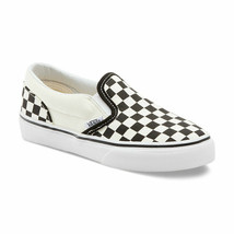 Vans Classic Slip On (Checkerboard) Black White Kids Size 11 - £30.33 GBP