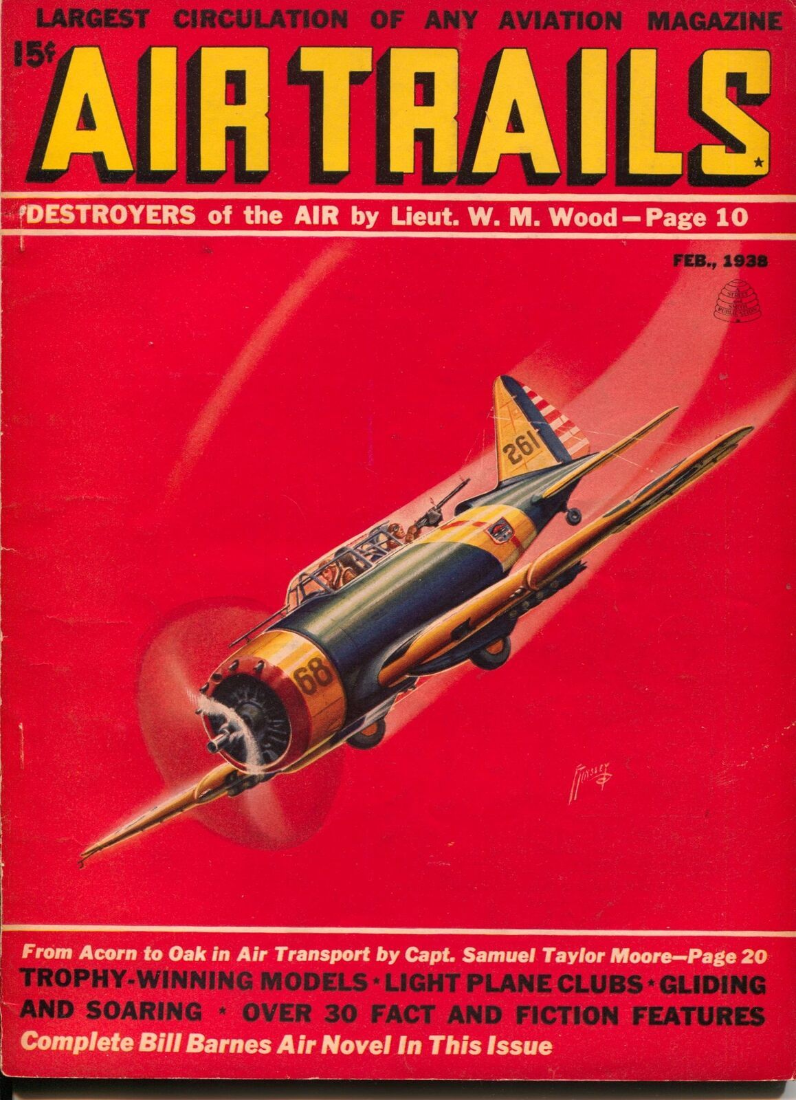 Primary image for Air Trails 2/1938-hero pulp -Bill Barnes-Frank Tinsley-G. L. Eaton-FN-