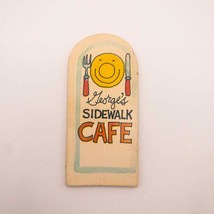 Puzzletown Replacement George&#39;s Sidewalk Cafe Stop Sign Piece Part Cardb... - £3.13 GBP