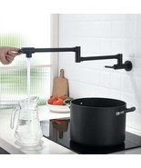 Black Brass Pot Filler Faucet with Swing Arms - $146.33 CAD
