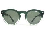 Morgenthal Frederics Sunglasses 352 COOPER Clear Green Frames with green... - $186.63
