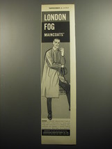 1957 London Fog Maincoats Ad - Iridon - £14.44 GBP