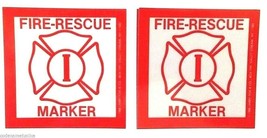Fire Rescue Window Markers - Two Invalid - Handicapped Decals -- A Pair - £3.54 GBP