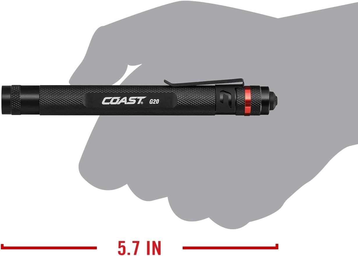 Coast G20 LED Flashlight Max-Beam Optic System Resists Water/Impact Batteries Item image 6