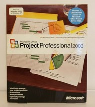 Microsoft Office Project Professional 2003 Full Version In DVD Case w/ Key - £26.53 GBP