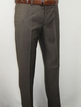 Men Suit BERLUSCONI Turkey 100% Italian Wool Super 180's 3pc Vested #Ber6 Brown image 9