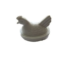 Vintage Hen On Nest White Milk Glass Candy/Trinket Dish - £18.64 GBP