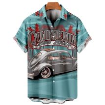 Hawaiian shirts for men VW Bug Beetle California classic car - £23.12 GBP