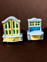 Doll House Furniture Dining Room China Cabinet W/ Drawer Desk W/ Upper C... - $11.24 CAD