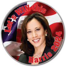 KAMALA HARRIS #1 CAMPAIGN 2024 3" PIN BACK BUTTON FOR USA PRESIDENT QUAN... - $35.00