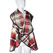 Altar’d State Plaid Sleeveless Wrap Vest with Hood – Size Small - $23.76