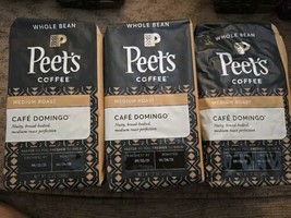 3 Bags  10.5 oz Bags Peet&#39;s Cafe Domingo Medium Roast Ground  Roasted (Y... - £17.04 GBP