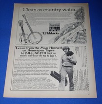 D&#39;Addario Banjo Strings Pickin&#39; Magazine Photo Clipping Vintage November... - £11.93 GBP