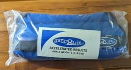 Neoprene Ankle Weights 5 LB Set Back 2 Life New in Package Blue - £12.98 GBP